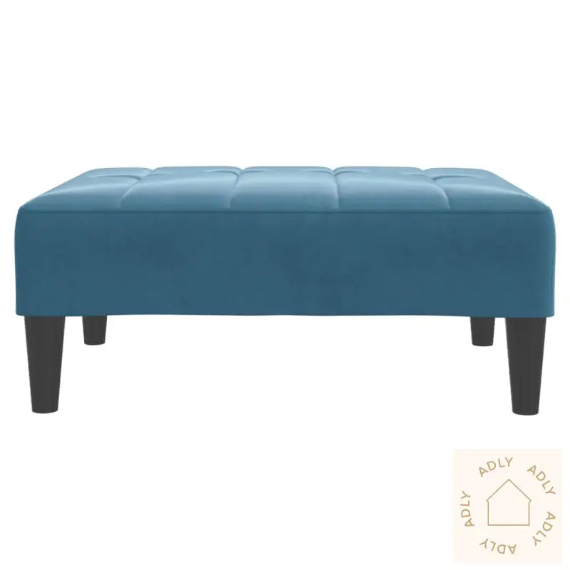 Fotskammel Blå 77X55X31 Cm Fløyel