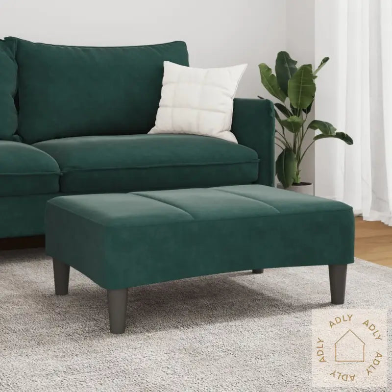 Fotskammel Svart 77X55X31 Cm Fløyel