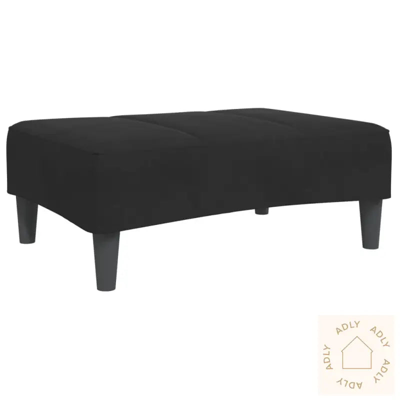 Fotskammel Svart 77X55X31 Cm Fløyel