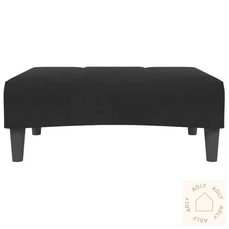 Fotskammel Svart 77X55X31 Cm Fløyel