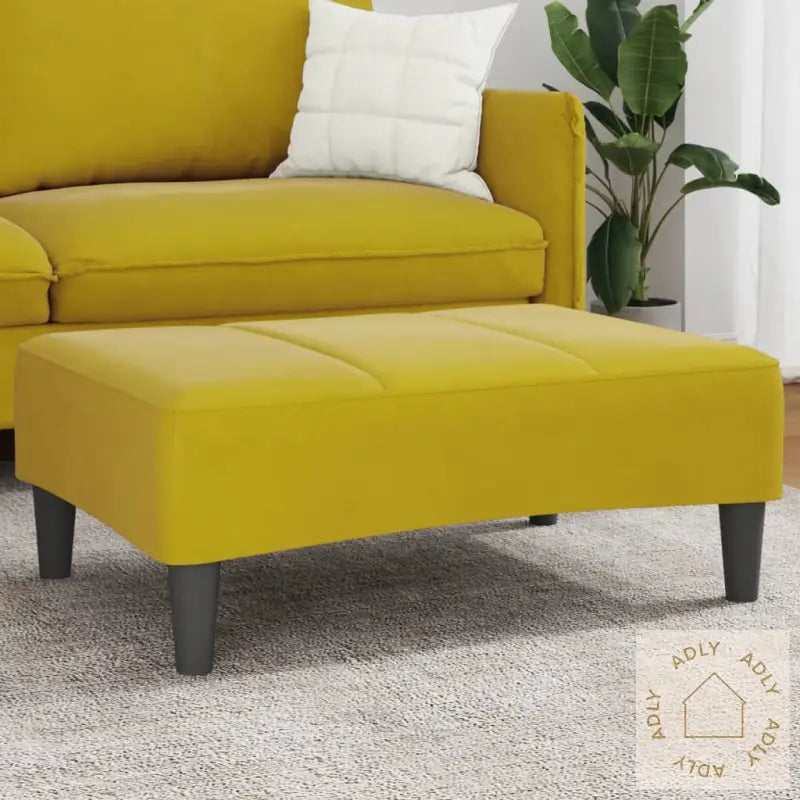 Fotskammel Svart 77X55X31 Cm Fløyel