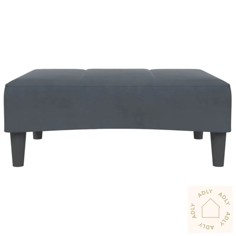 Fotskammel Svart 77X55X31 Cm Fløyel