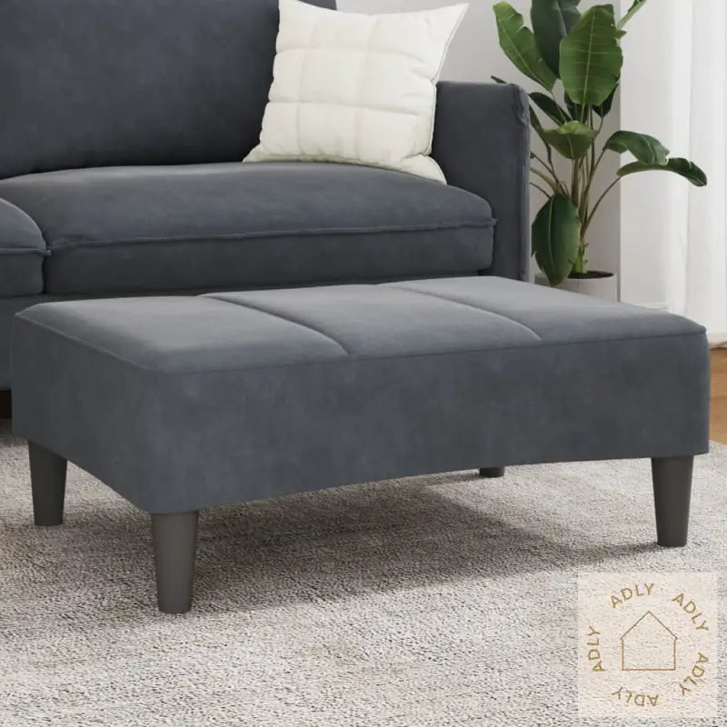 Fotskammel Svart 77X55X31 Cm Fløyel
