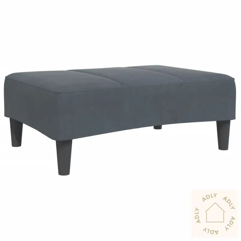 Fotskammel Svart 77X55X31 Cm Fløyel