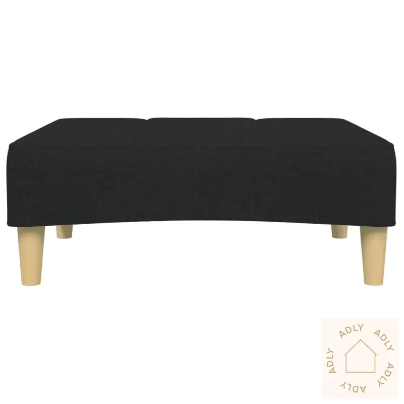 Fotskammel Svart 77X55X31 Cm Stoff
