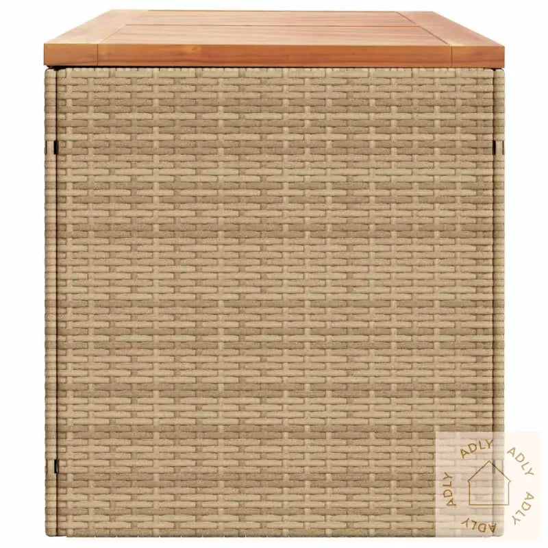 Putekasse Beige 220X50X54 Cm Polyrotting Akasie