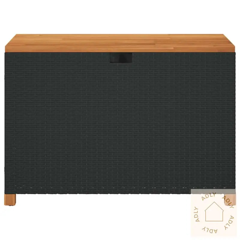 Putekasse Svart 110X55X63 Cm Polyrotting Akasie