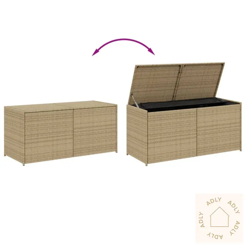 Putekasse Blandet Beige 283L Cm Polyrotting