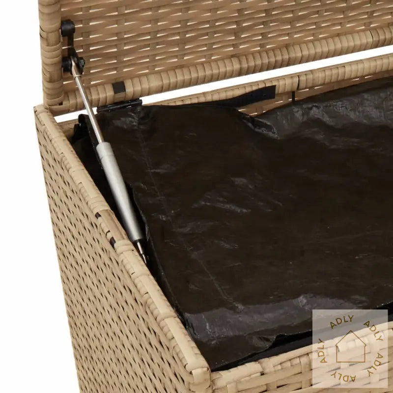 Putekasse Med Hjul Blandet Beige 190L Cm Polyrotting
