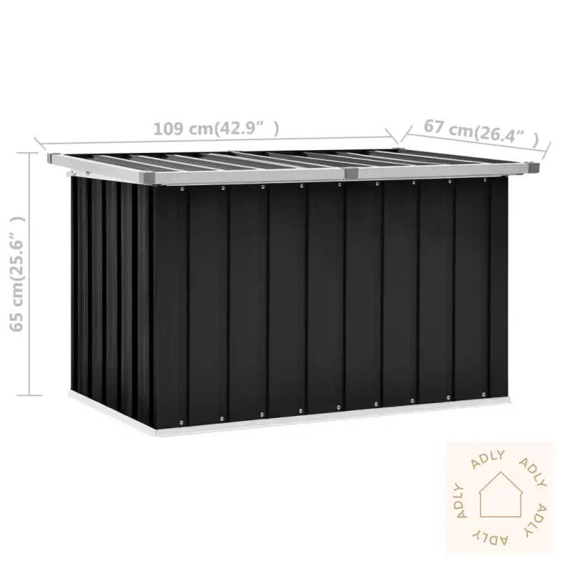 Oppbevaringskasse 109X67X65 Cm Antrasitt