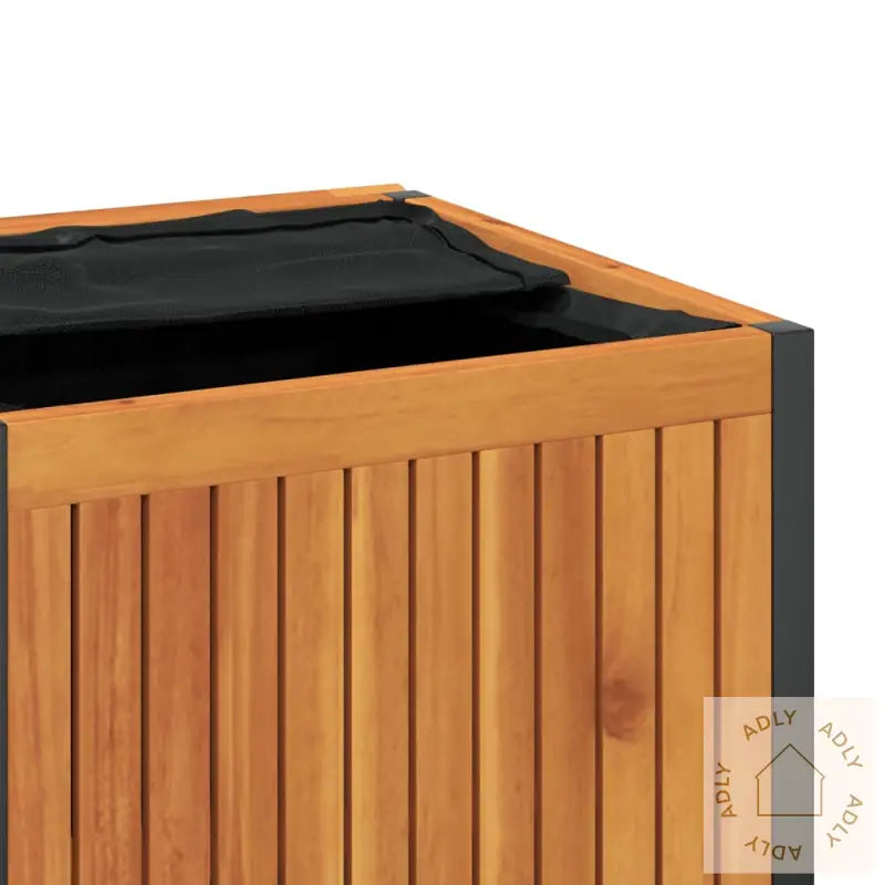 Putekasse 110X45X42/53 Cm Heltre Akasie Og Stål