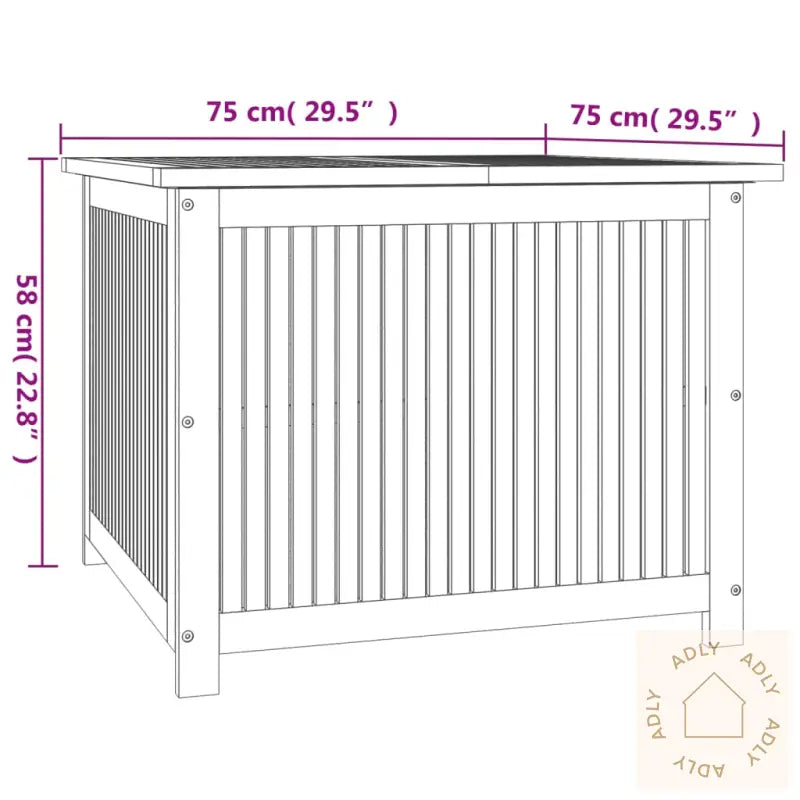 Putekasse 75X75X58 Cm Heltre Akasie
