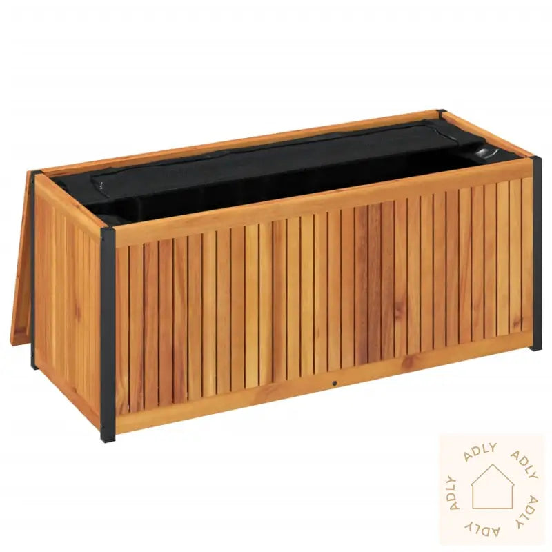 Putekasse 110X45X42/53 Cm Heltre Akasie Og Stål
