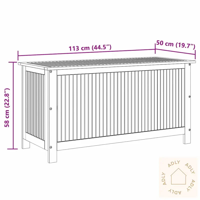 Putekasse 113X50X58 Cm Heltre Akasie