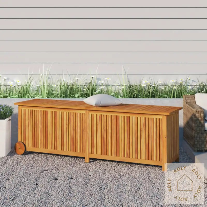 Putekasse Med Hjul 150X50X58 Cm Heltre Akasie