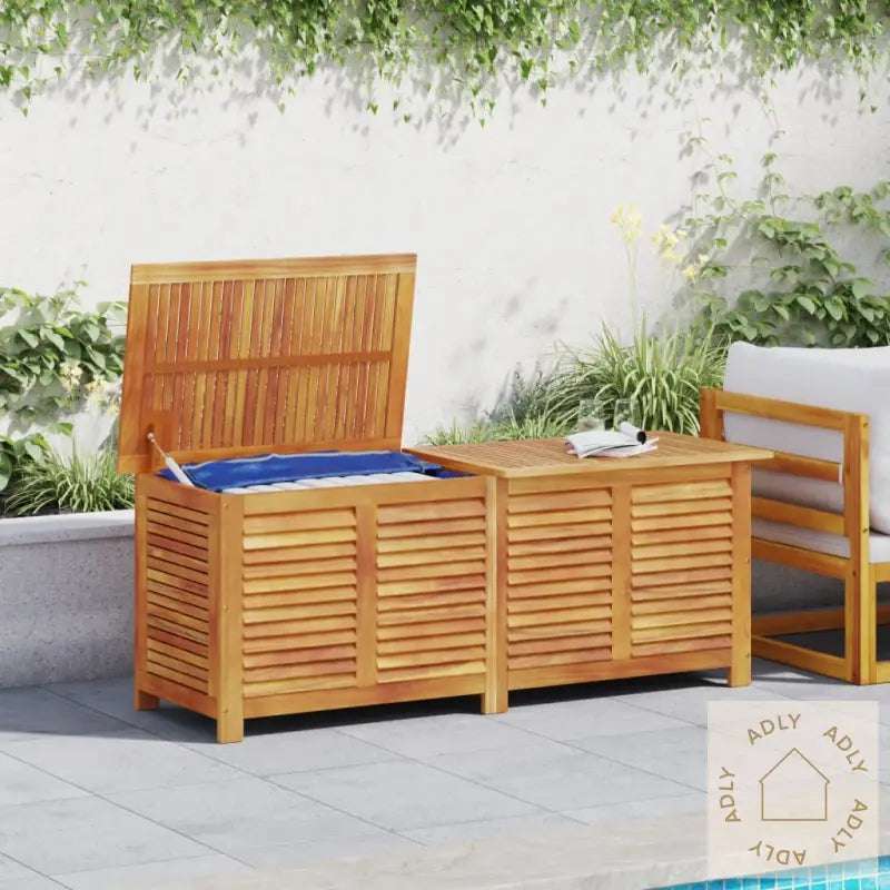 Putekasse Med Lameller 150X50X56 Cm Heltre Akasie