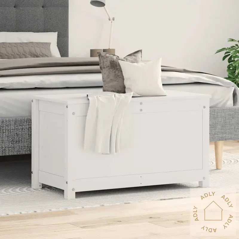 Putekasse Hvit 80X40X45,5 Cm Heltre Furu