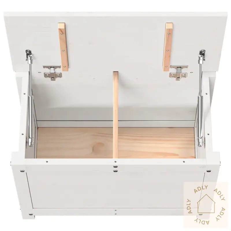 Putekasse Hvit 60X32X45,5 Cm Heltre Furu