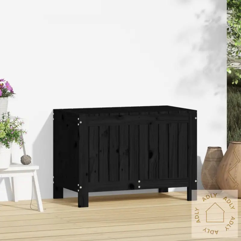 Putekasse Svart 76X42,5X54 Cm Heltre Furu