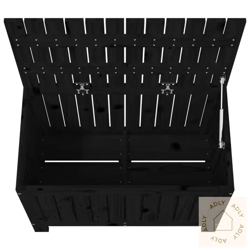 Putekasse Svart 76X42,5X54 Cm Heltre Furu
