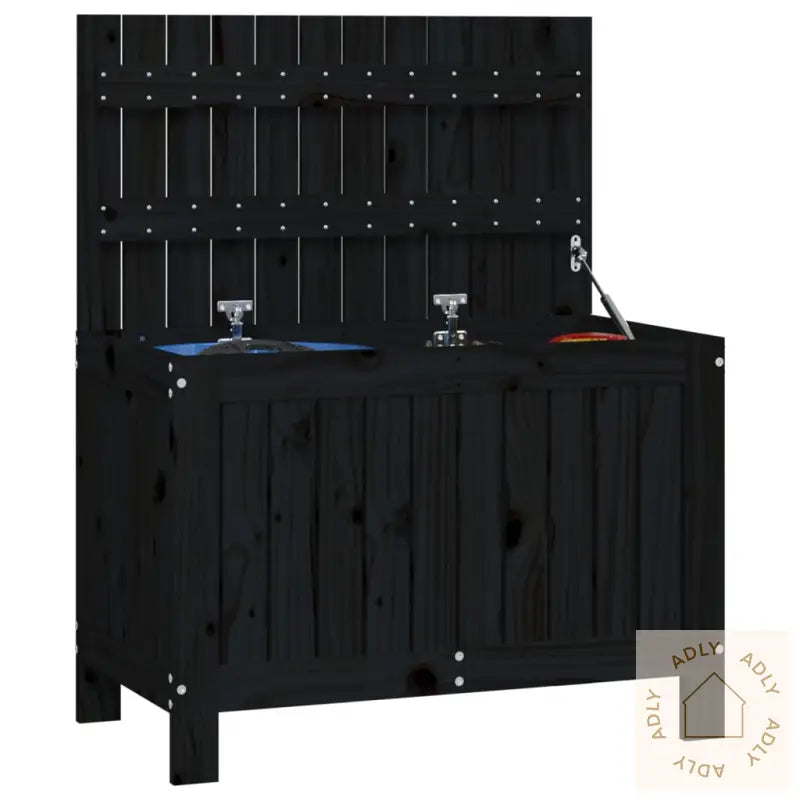 Putekasse Svart 76X42,5X54 Cm Heltre Furu