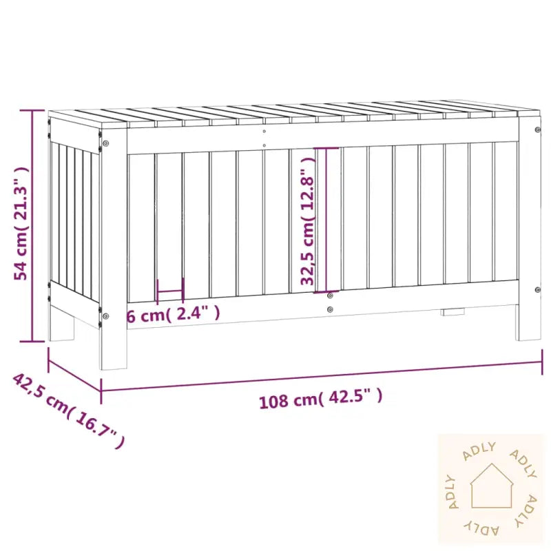 Putekasse Honningbrun 108X42,5X54 Cm Heltre Furu