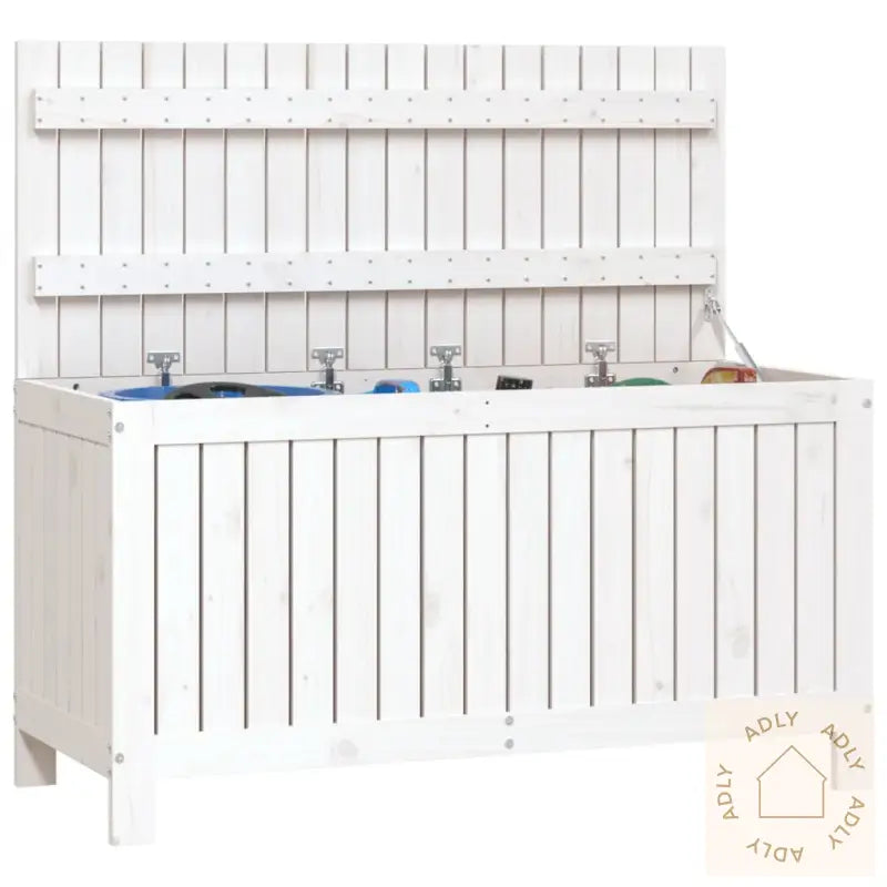 Putekasse Hvit 115X49X60 Cm Heltre Furu
