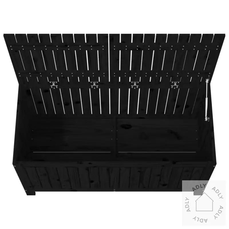 Putekasse Svart 121X55X64 Cm Heltre Furu