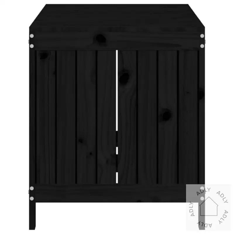 Putekasse Svart 121X55X64 Cm Heltre Furu