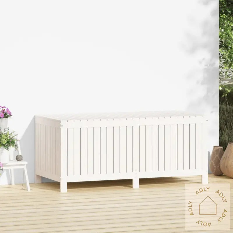 Putekasse Hvit 147X68X64 Cm Heltre Furu