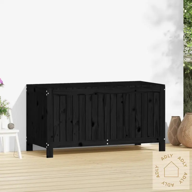 Putekasse Svart 121X55X64 Cm Heltre Furu
