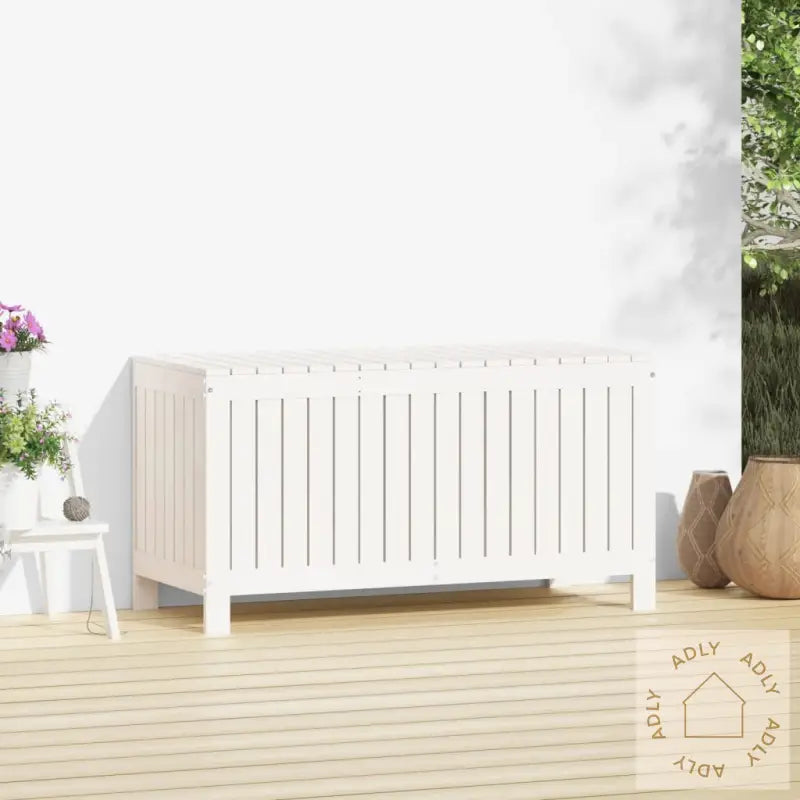 Putekasse Hvit 115X49X60 Cm Heltre Furu