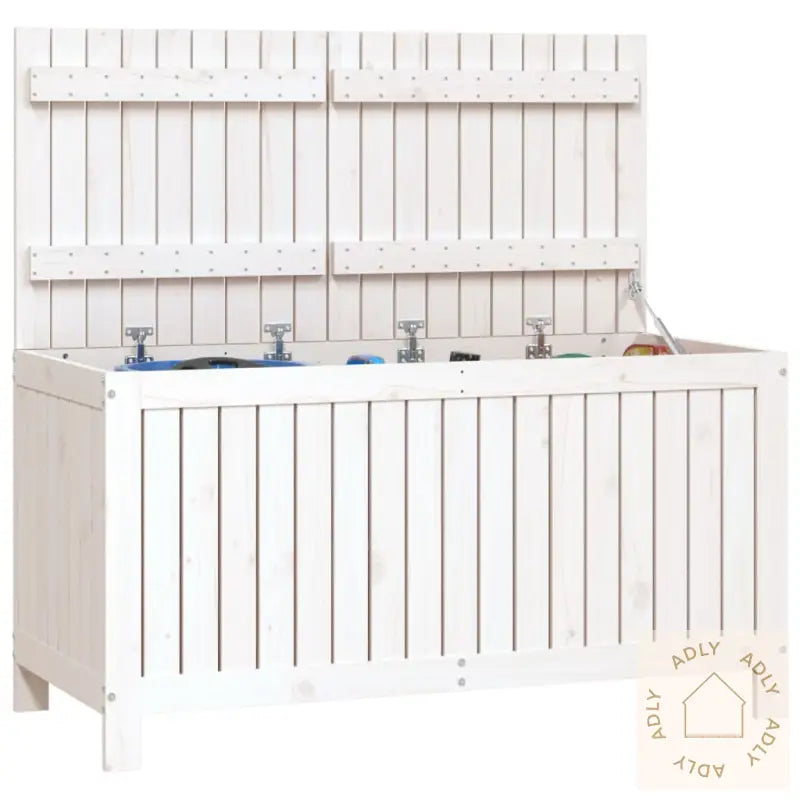 Putekasse Hvid 121X55X64 Cm Heltre Furu