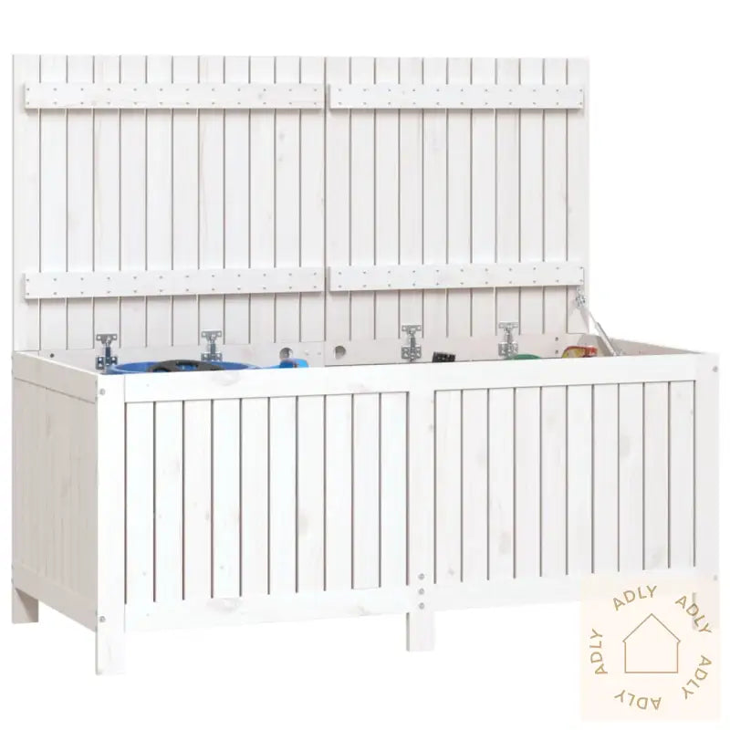 Putekasse Hvit 147X68X64 Cm Heltre Furu