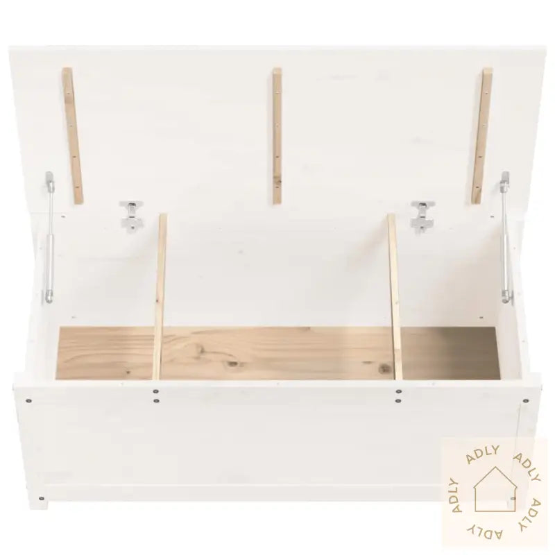 Putekasse Hvit 110X50X45,5 Cm Heltre Furu