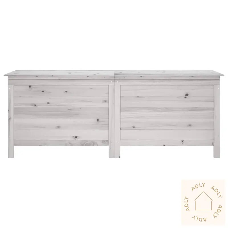 Putekasse Hvit 150X50X56,5 Cm Heltre Gran