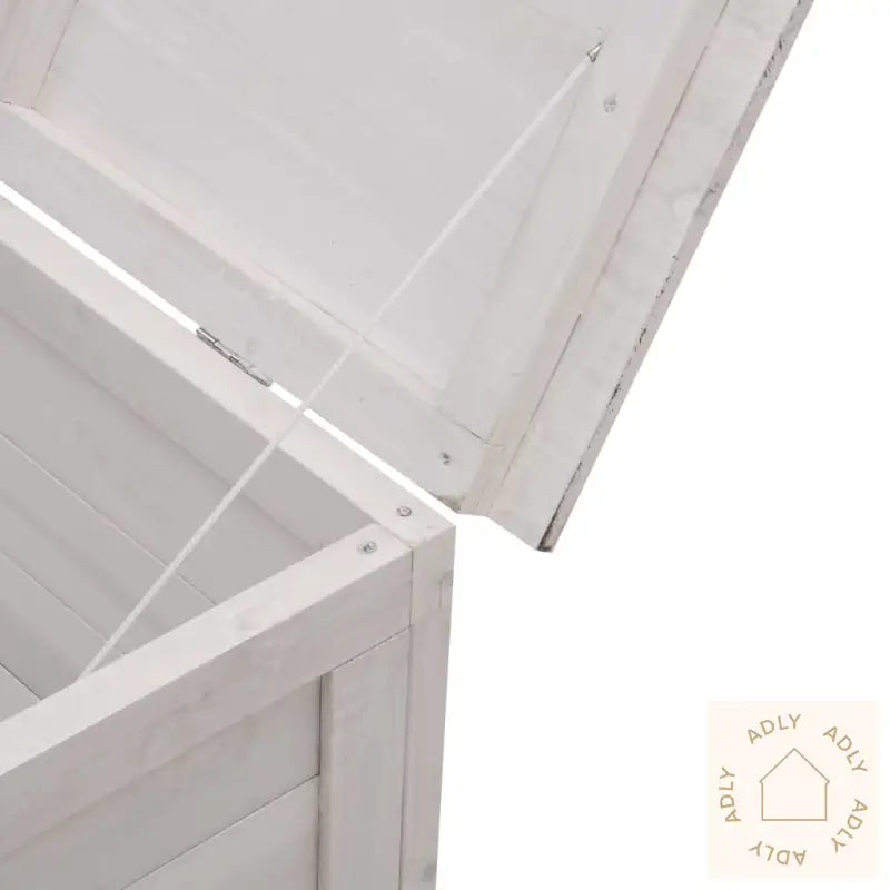 Putekasse Hvit 150X50X56,5 Cm Heltre Gran
