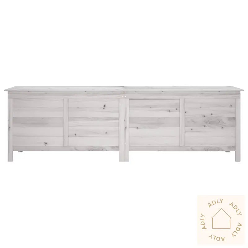 Putekasse Hvit 198,5X50X56,5 Cm Heltre Gran