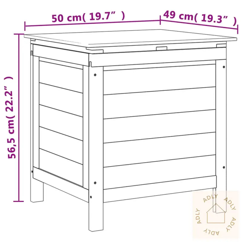 Putekasse Brun 50X49X56,5 Cm Heltre Gran