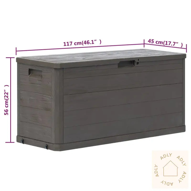 Putekasse 280 L Brun