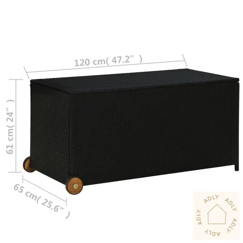 Hageboks Svart 120X65X61 Cm Polyrotting