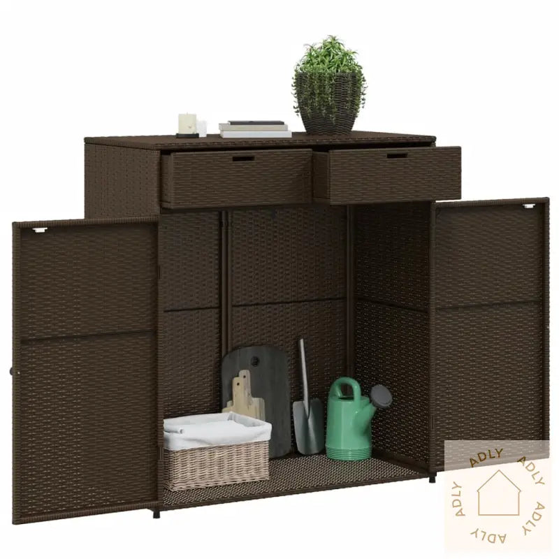 Putekasse Brun 105X55X113 Cm Polyrotting