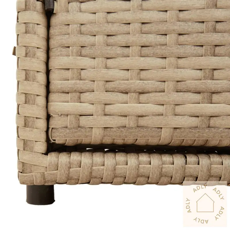 Putekasse Beige 110X55X60,5 Cm Polyrotting