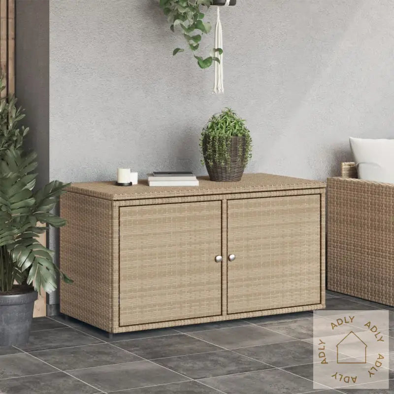 Putekasse Beige 110X55X60,5 Cm Polyrotting