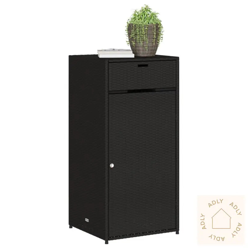 Putekasse Svart 55X55X111 Cm Polyrotting