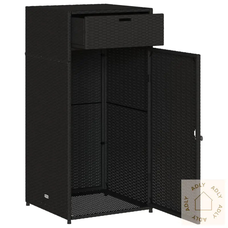 Putekasse Svart 55X55X111 Cm Polyrotting