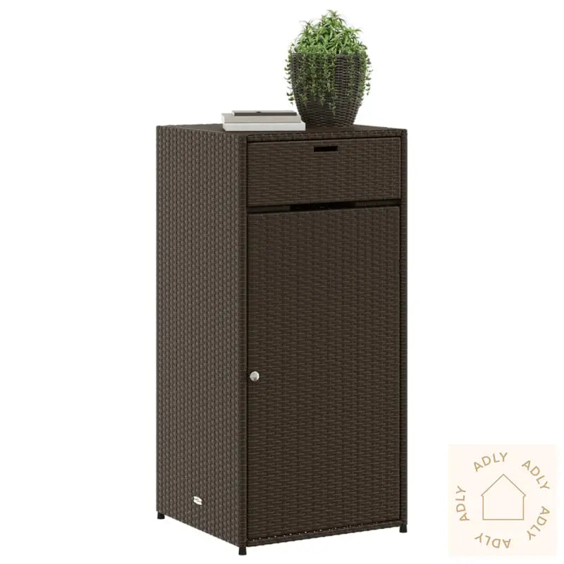 Putekasse Brun 55X55X111 Cm Polyrotting