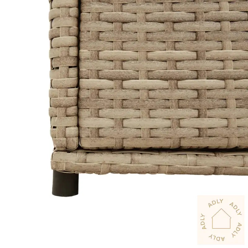 Putekasse Beige 105X55X113 Cm Polyrotting