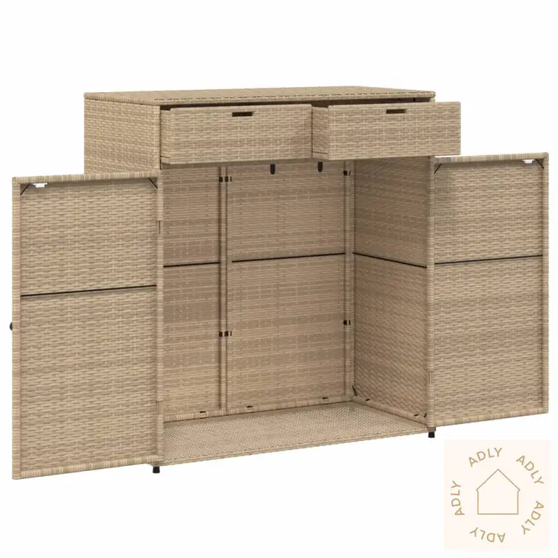 Putekasse Beige 105X55X113 Cm Polyrotting