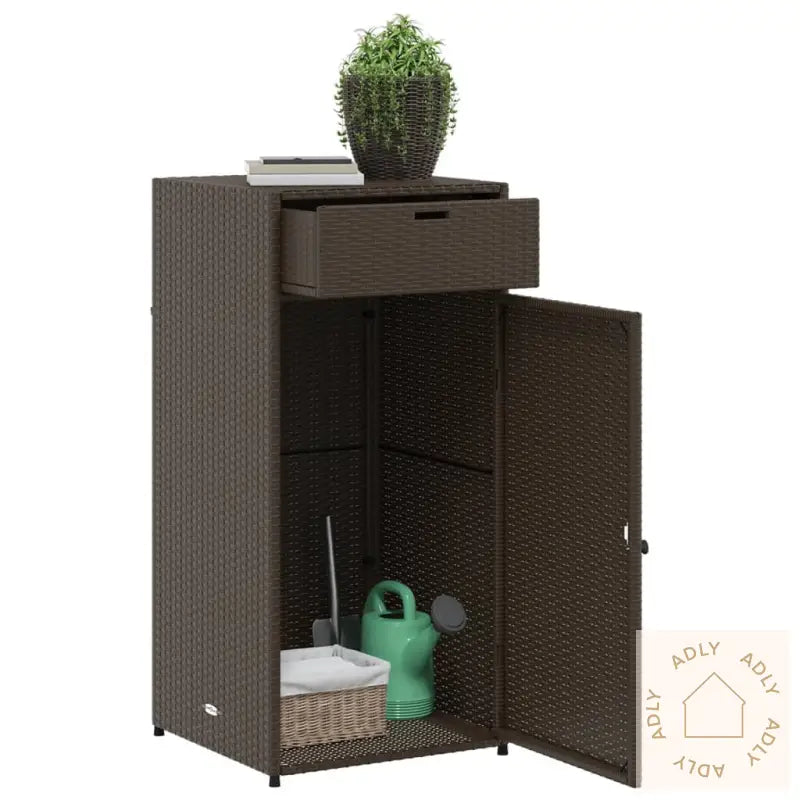Putekasse Brun 55X55X111 Cm Polyrotting